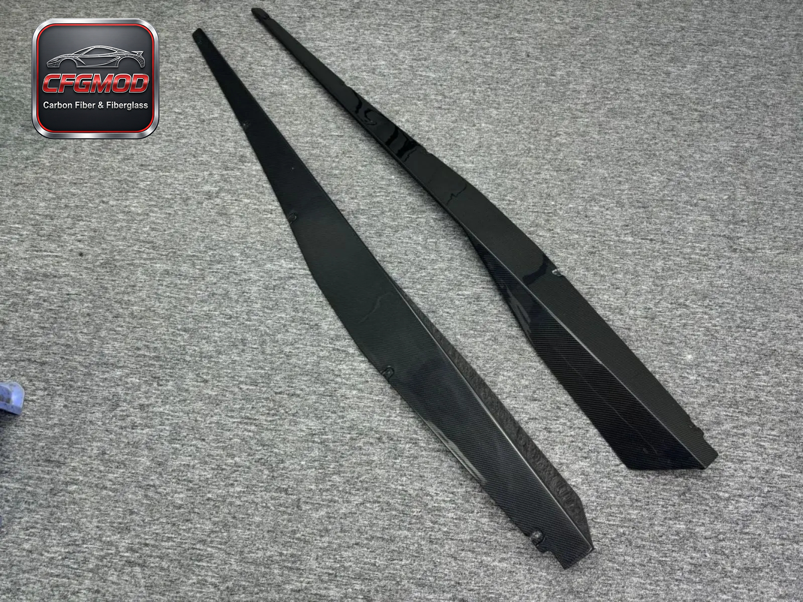 Dry Carbon Fiber Aerodynamic Side Blades Splitters for Chevy Corvette C8 2020-2024+ — 4