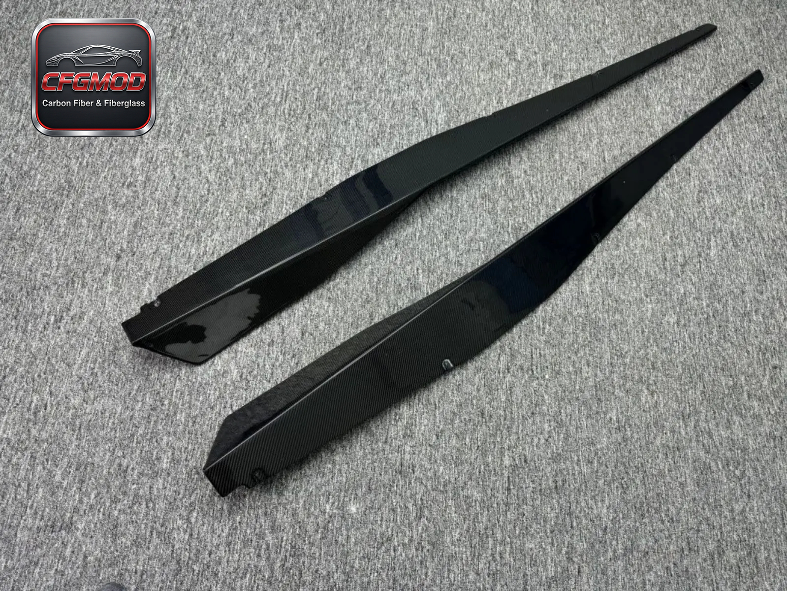 Dry Carbon Fiber Aerodynamic Side Blades Splitters for Chevy Corvette C8 2020-2024+ — 5
