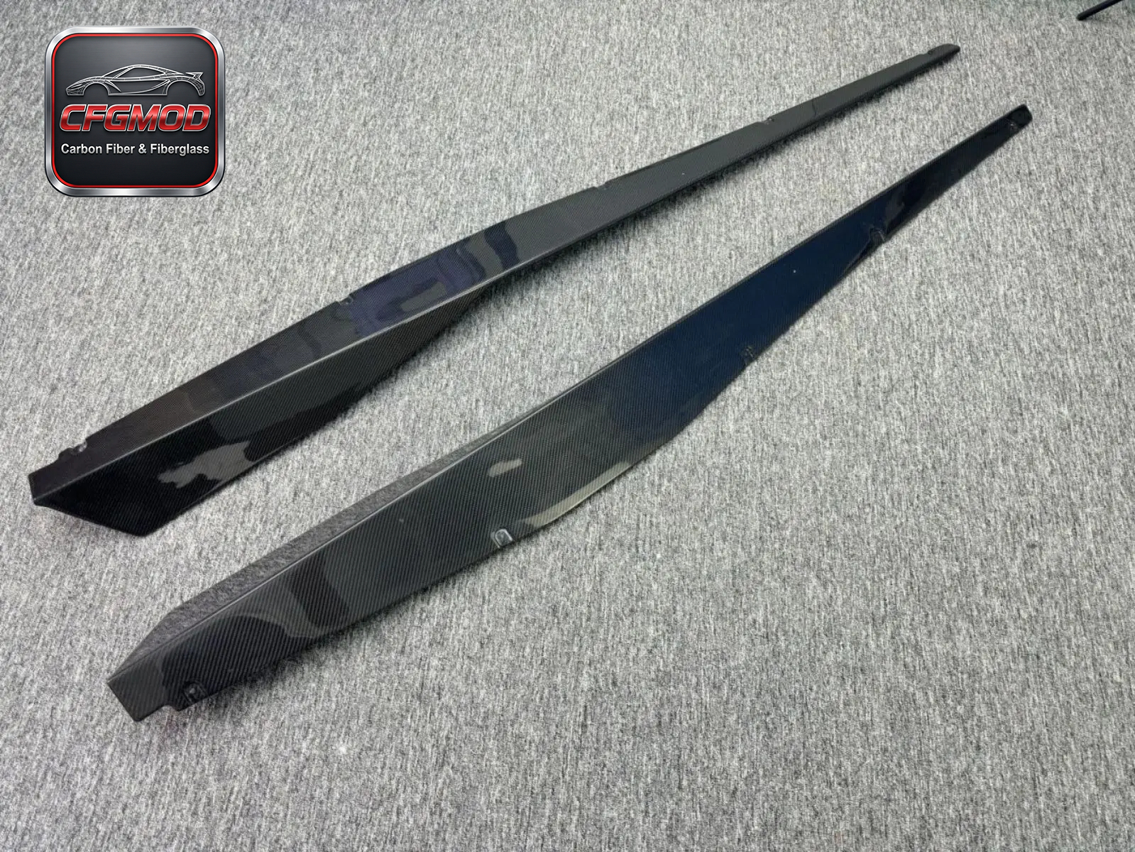 Dry Carbon Fiber Aerodynamic Side Blades Splitters for Chevy Corvette C8 2020-2024+ — 6