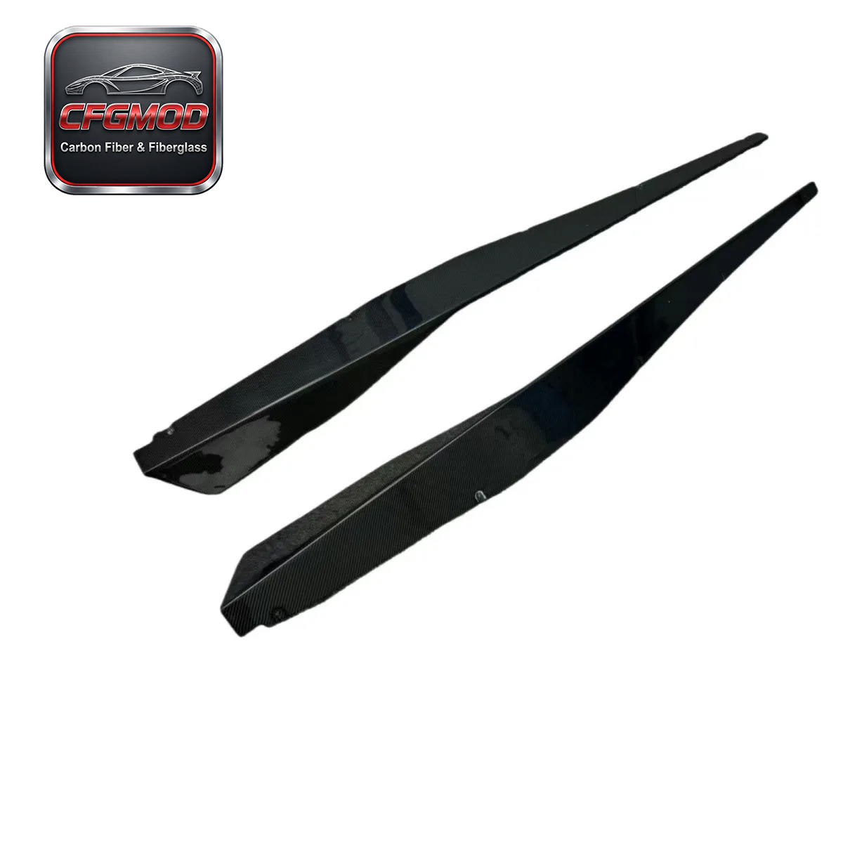 Dry Carbon Fiber Aerodynamic Side Blades Splitters for Chevy Corvette C8 2020-2024+ — 9