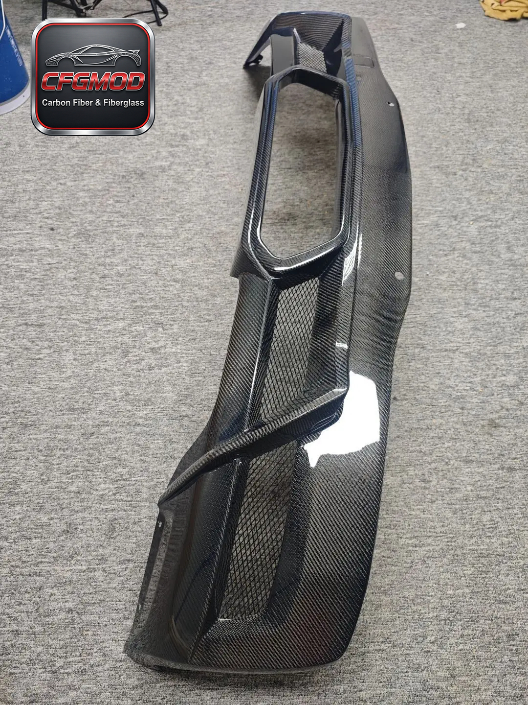 Dry Carbon Fiber OEM Style Rear Bumper Diffuser Lip for Chevrolet Corvette C8 Z06 2020+ — 4