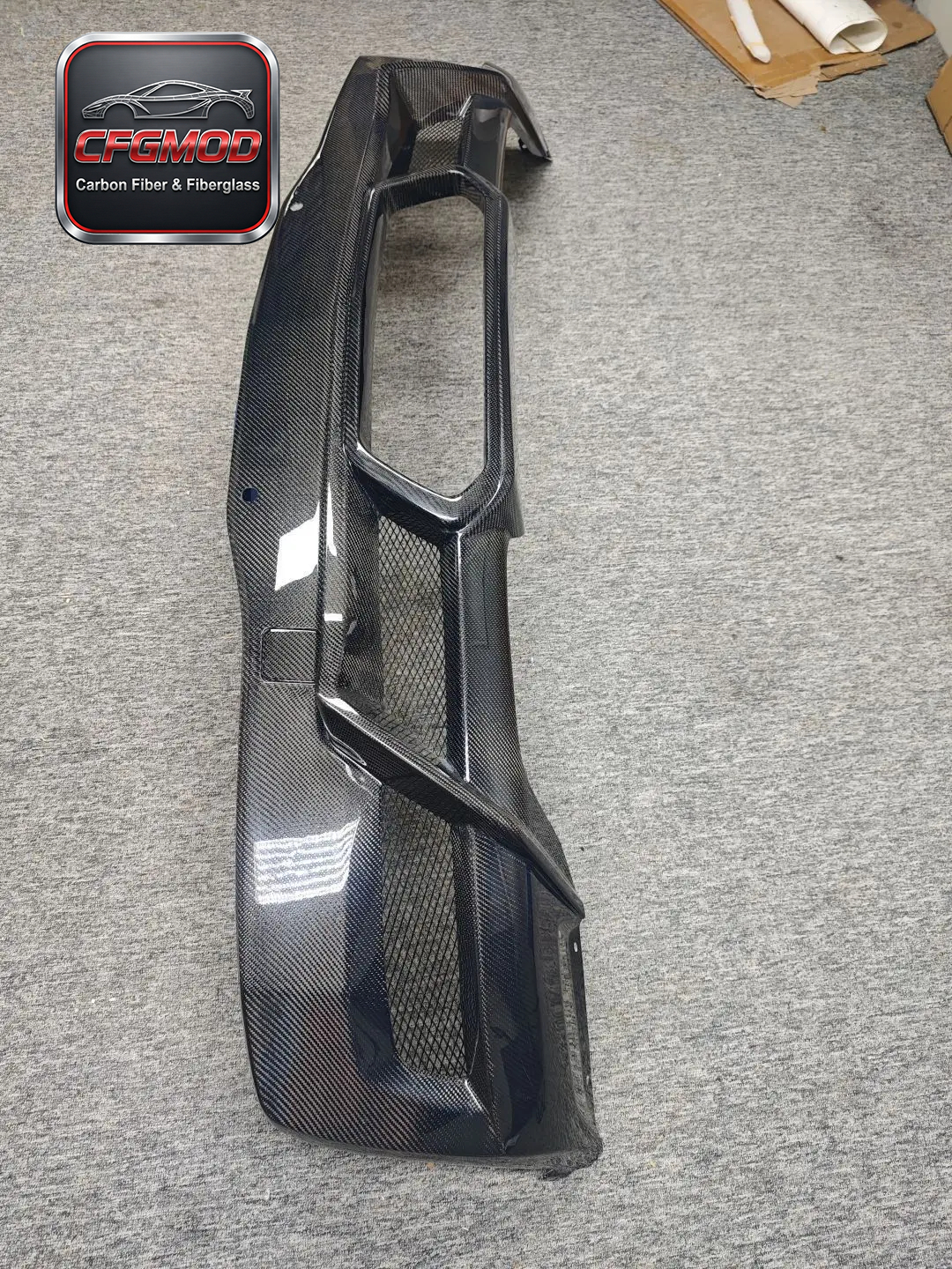 Dry Carbon Fiber OEM Style Rear Bumper Diffuser Lip for Chevrolet Corvette C8 Z06 2020+ — 5