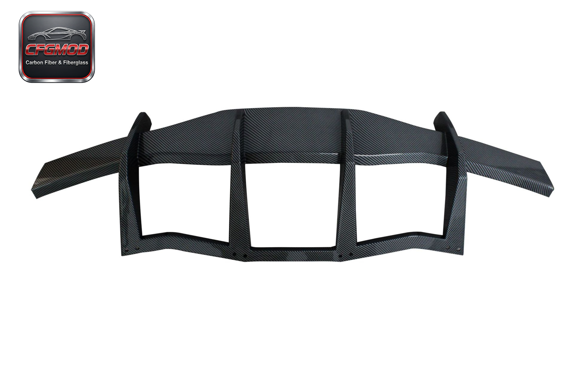 Dry Carbon Fiber Rear Bumper Diffuser Blade Fins for Chevrolet Corvette C8 Z51 2020+ — 6