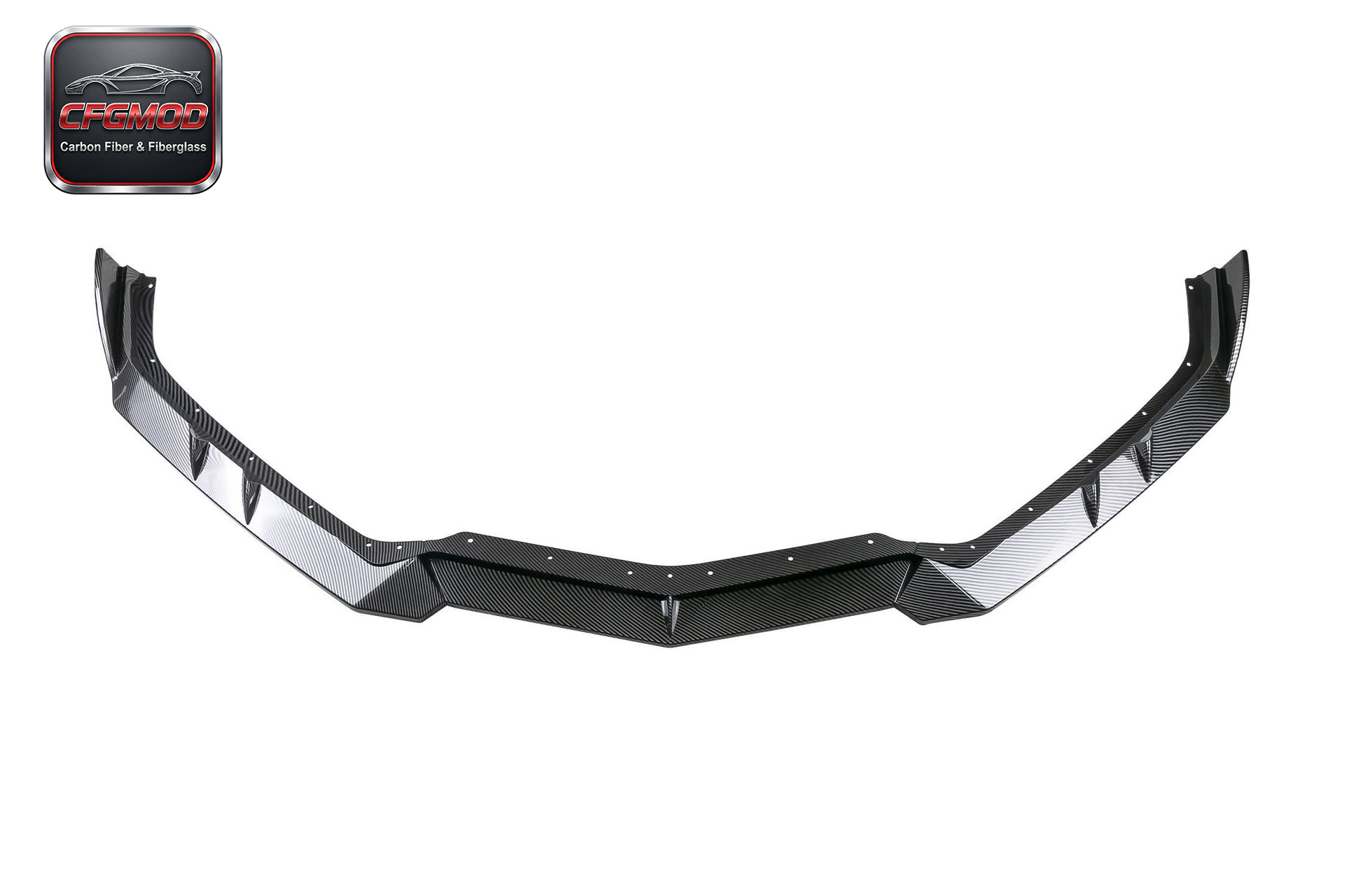 Dry Carbon Fiber LD Style 3-Piece Front Lip Splitter for Chevrolet Corvette C8 2020+ — 5