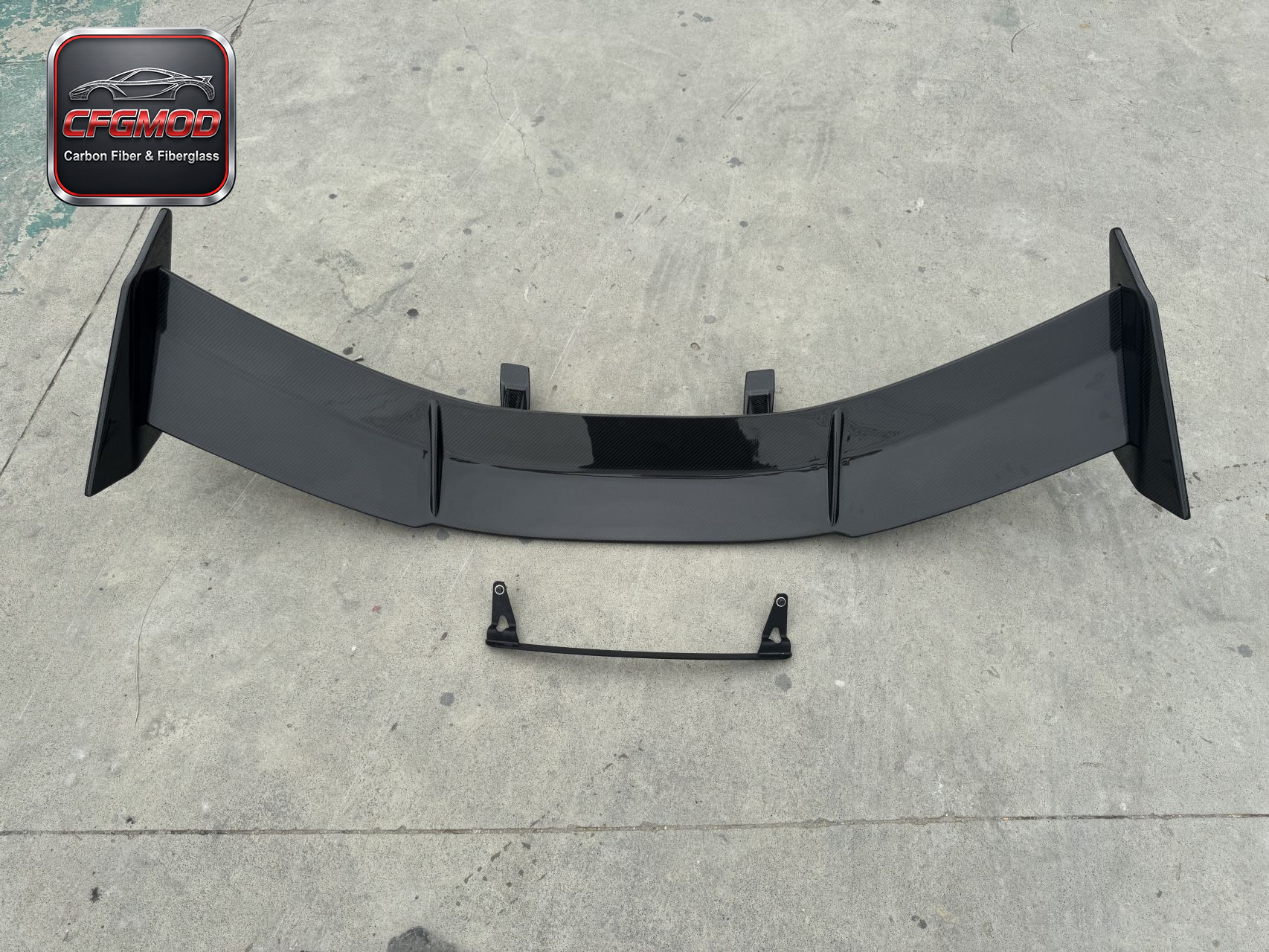 Dry Carbon Fiber ZR1 Style GT Rear Wing Spoiler for Chevrolet Corvette C8 Convertible 2020+ — 5