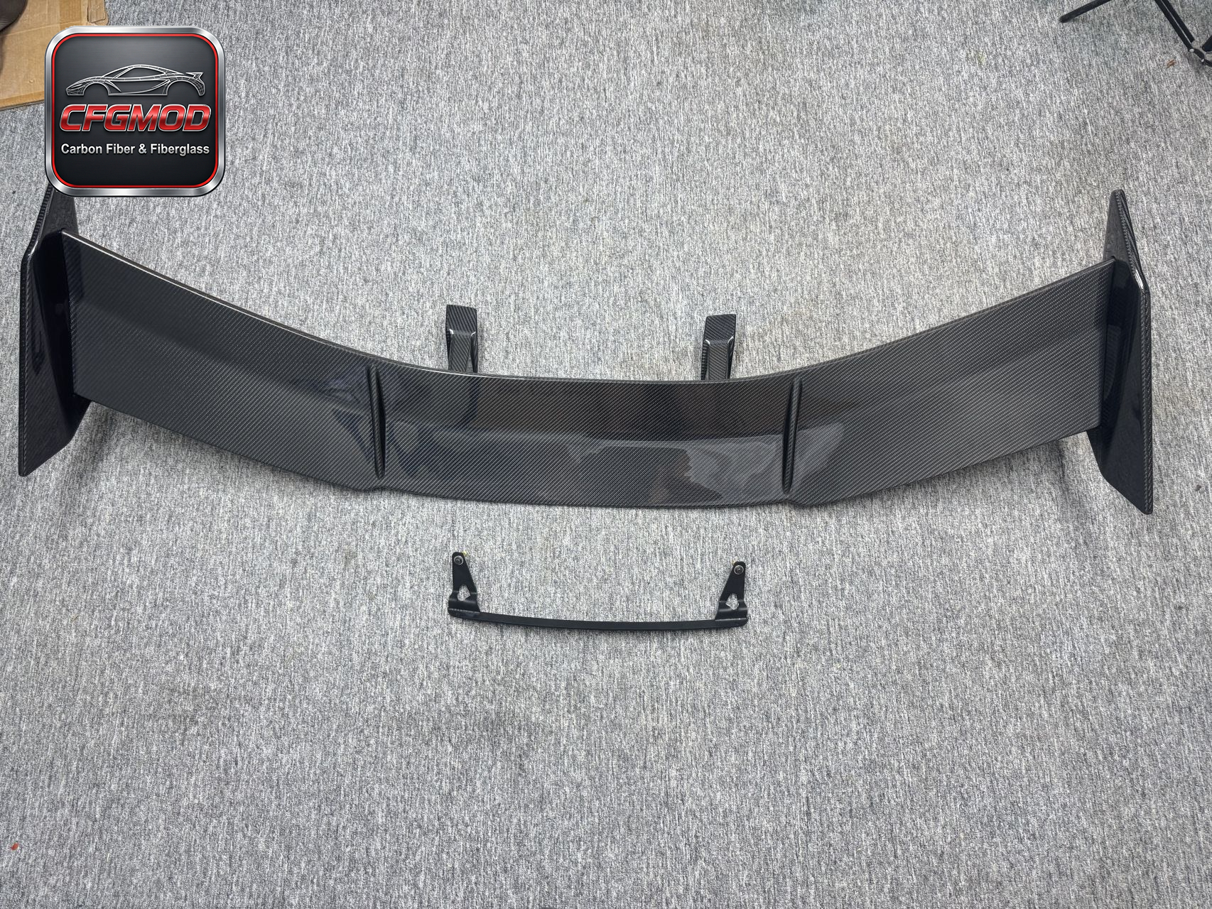 Dry Carbon Fiber ZR1 Style GT Rear Wing Spoiler for Chevrolet Corvette C8 Convertible 2020+ — 10