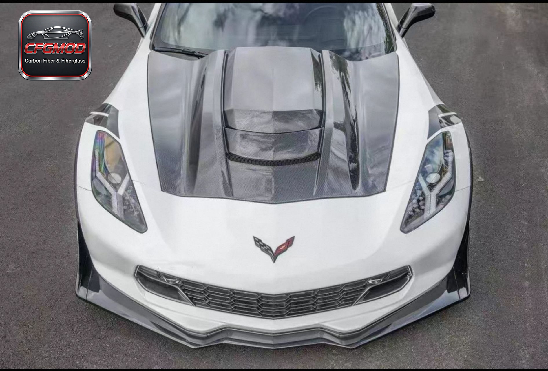 Carbon Fiber ZL1 Style Engine Hood Bonnet for Chevrolet Corvette C7 Z06 2014-2019 — 3