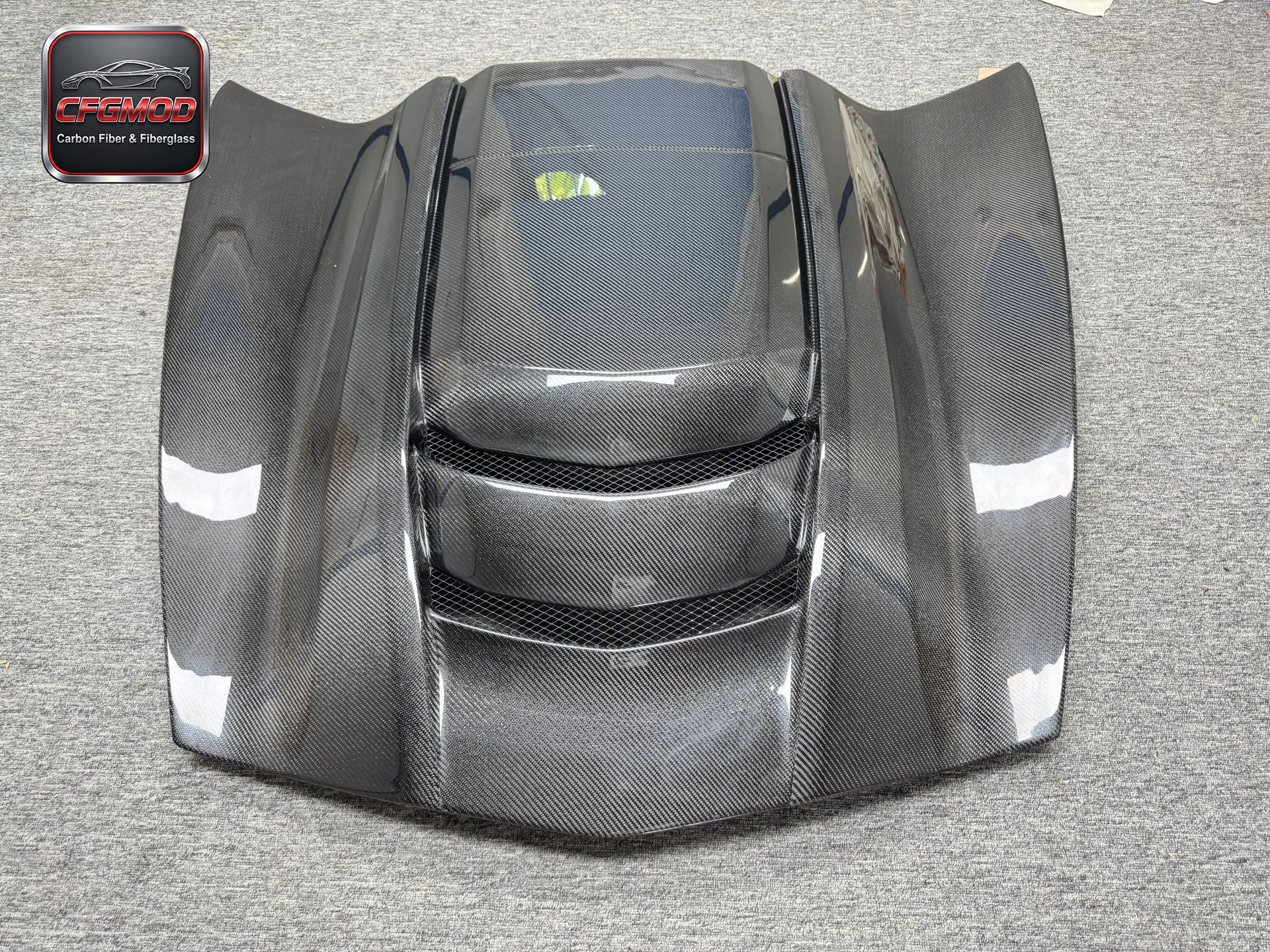 Carbon Fiber ZL1 Style Engine Hood Bonnet for Chevrolet Corvette C7 Z06 2014-2019 — 7