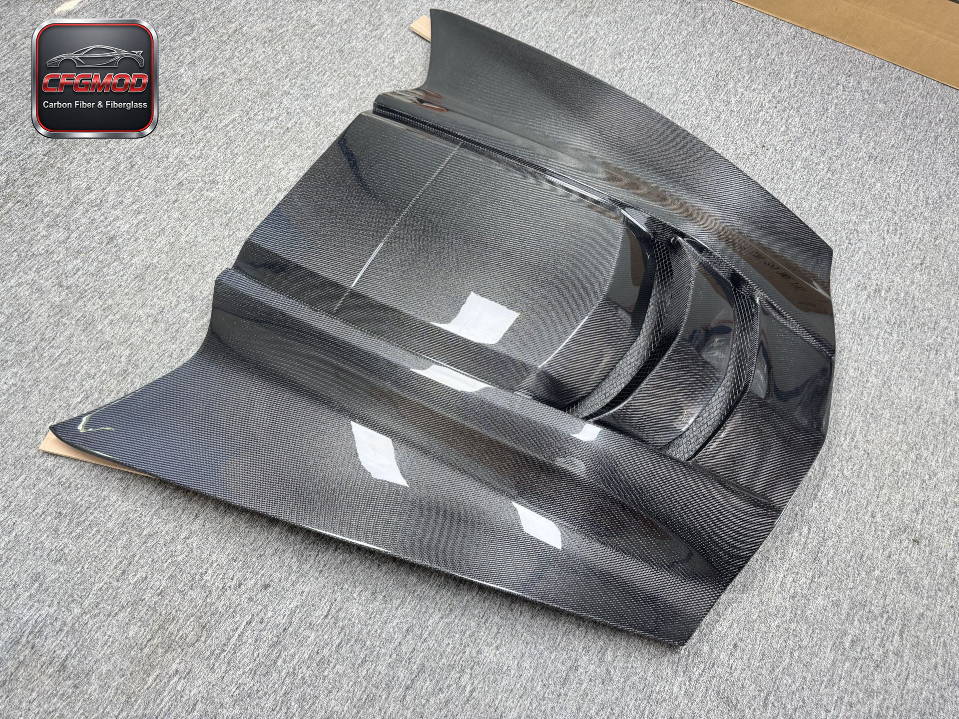 Carbon Fiber ZL1 Style Engine Hood Bonnet for Chevrolet Corvette C7 Z06 2014-2019 — 9