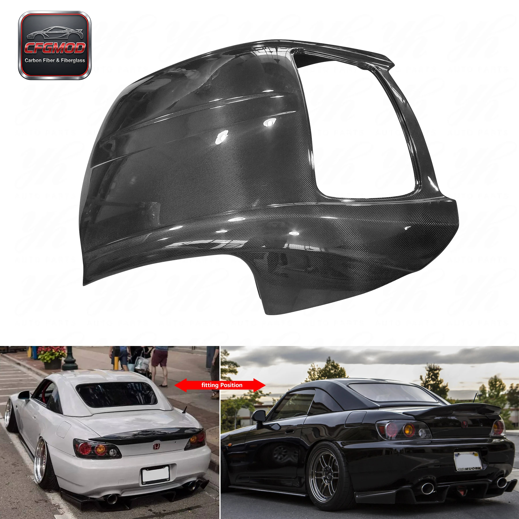 S2000 AP OE Type High Quality Glossy Carbon Fiber Hardtop Body Upgrade — 1