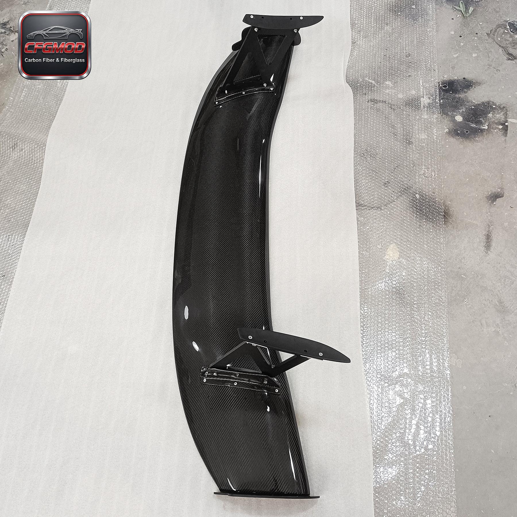Carbon Fiber 1600mm S2000(160cm) GT Rear Spoiler Single Deck 3k Twill Weave — 6