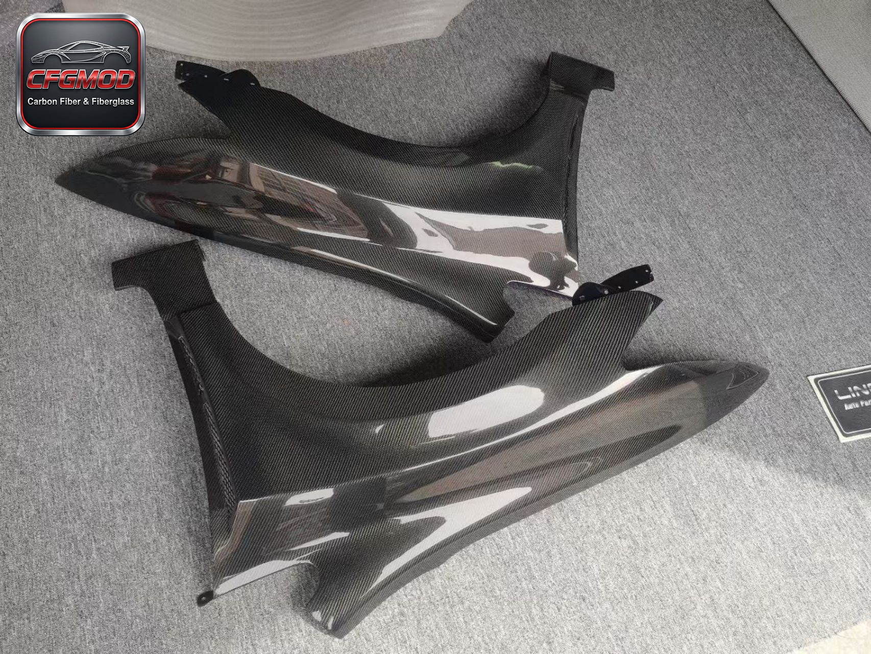 Type-R Style Carbon Fiber Front Fender Panels for Honda Civic FD2 2005-2012 Front Wings Tuning Parts — 1