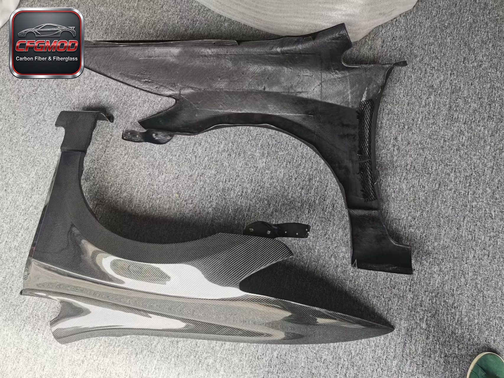 Type-R Style Carbon Fiber Front Fender Panels for Honda Civic FD2 2005-2012 Front Wings Tuning Parts — 2