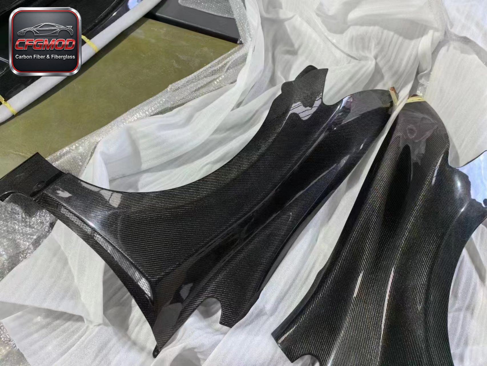 Type-R Style Carbon Fiber Front Fender Panels for Honda Civic FD2 2005-2012 Front Wings Tuning Parts — 4