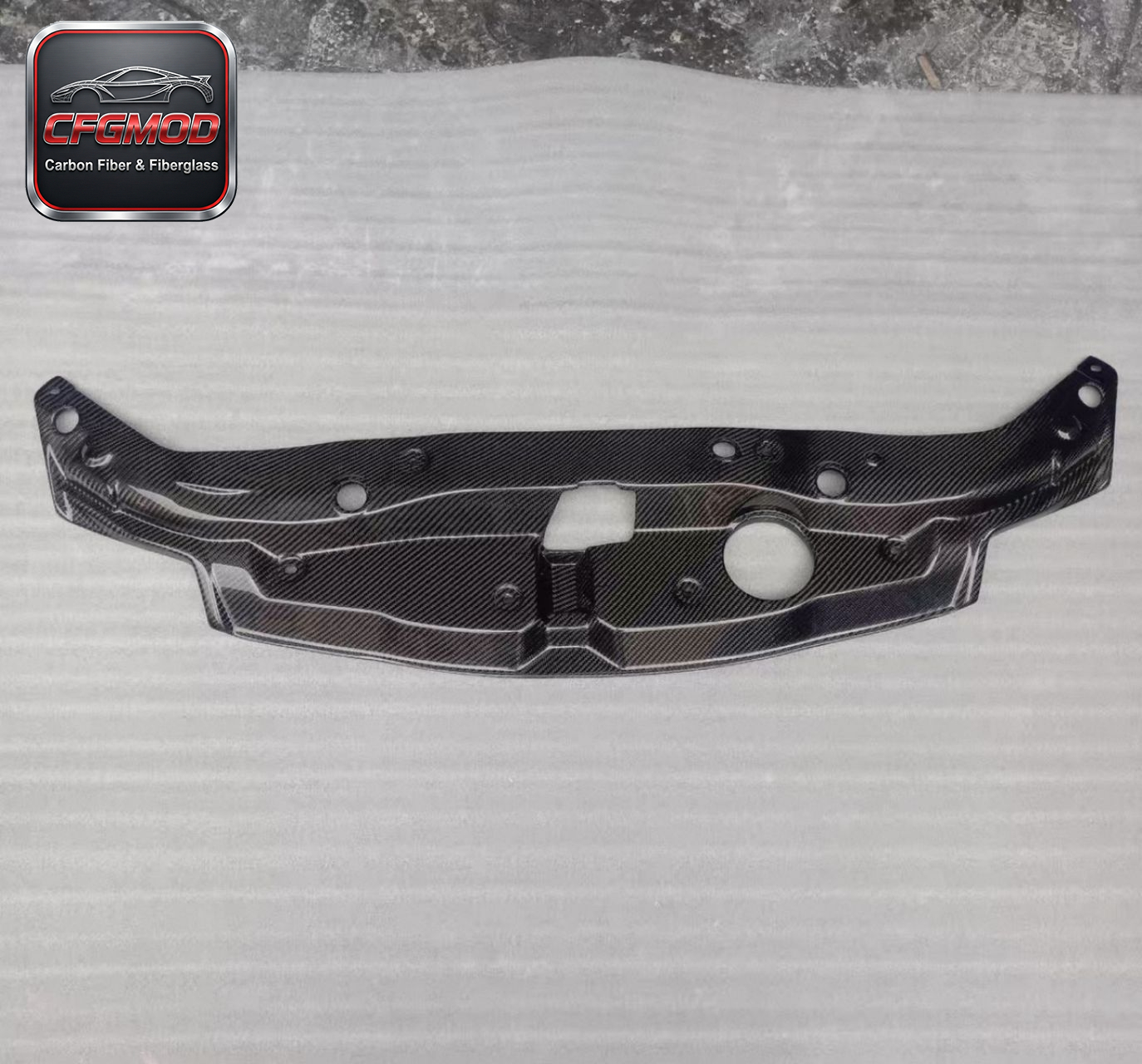 Carbon Fiber Radiator Cooling Plate Panel for Honda Civic FD2 2005-2012 Type-R Engine Bay Radiator Shroud Cover Tuning Parts — 6