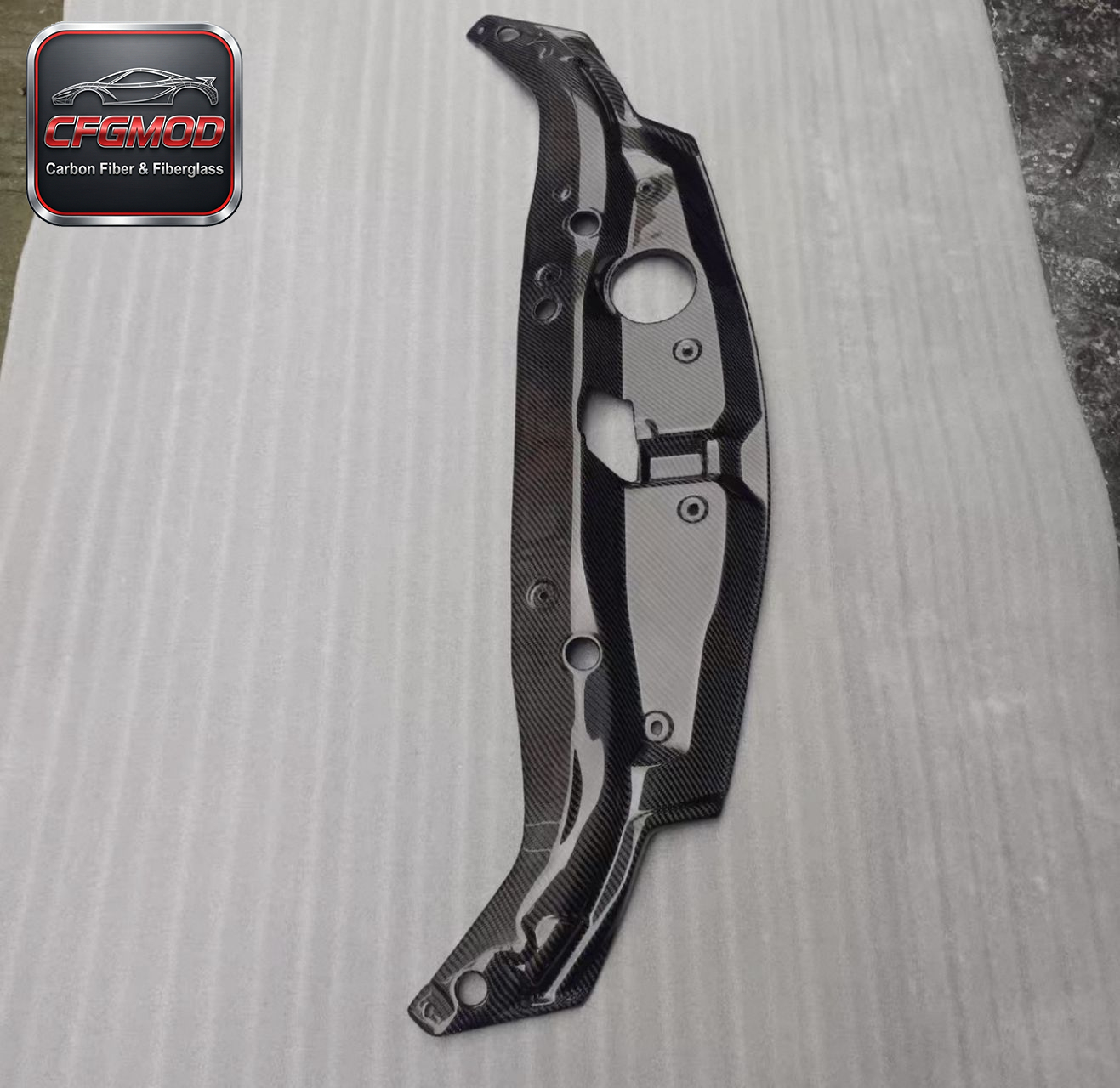 Carbon Fiber Radiator Cooling Plate Panel for Honda Civic FD2 2005-2012 Type-R Engine Bay Radiator Shroud Cover Tuning Parts — 7