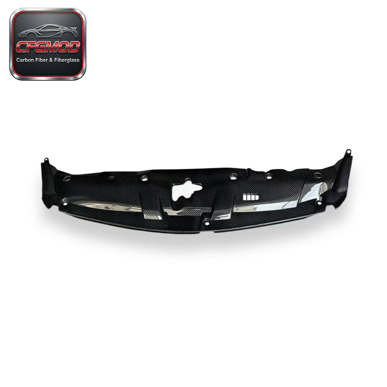 Carbon Fiber Radiator Cooling Plate Panel for Honda Civic FD2 2005-2012 Type-R Engine Bay Radiator Shroud Cover Tuning Parts — 9