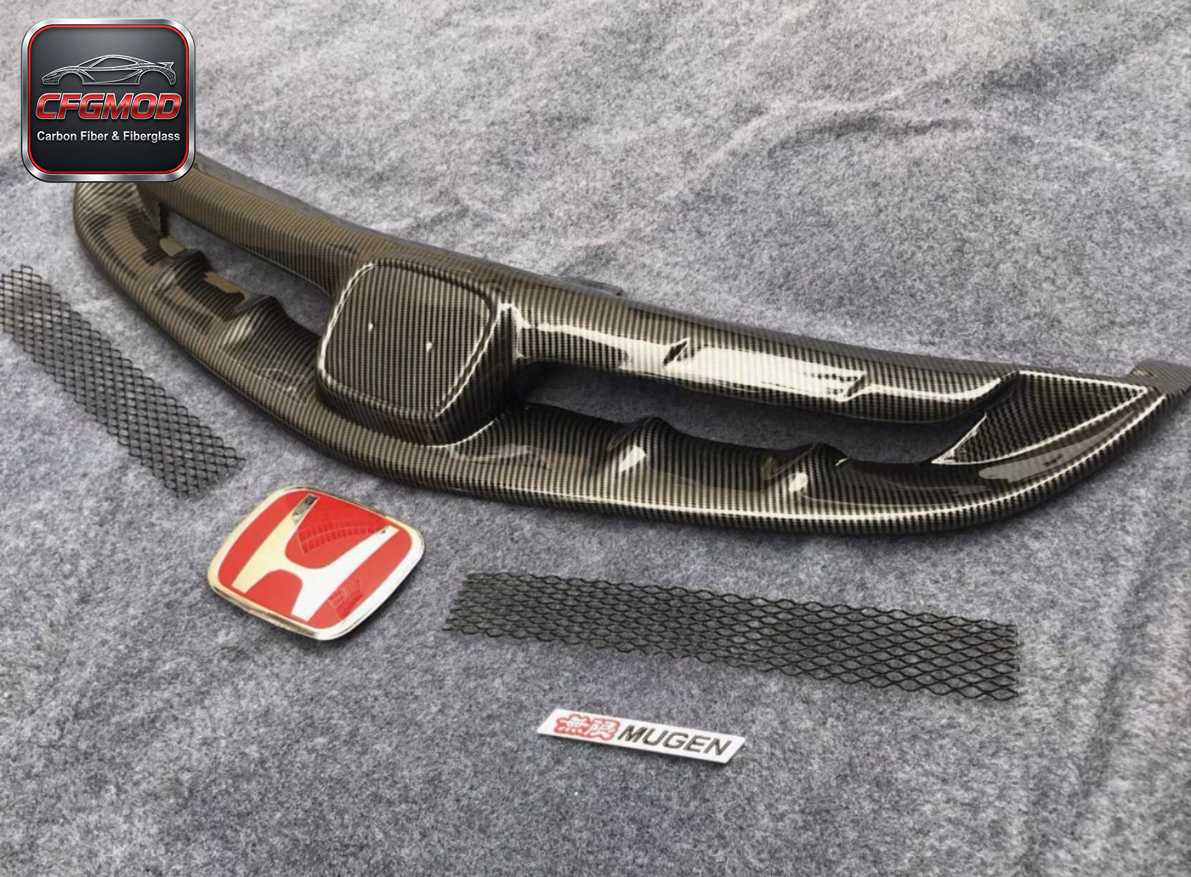 EVS Style Carbon Fiber Front Bumper Canards for Honda Civic FL5 Self-Adhesive Front Winglets Splitter Fins Tuning Parts — 8