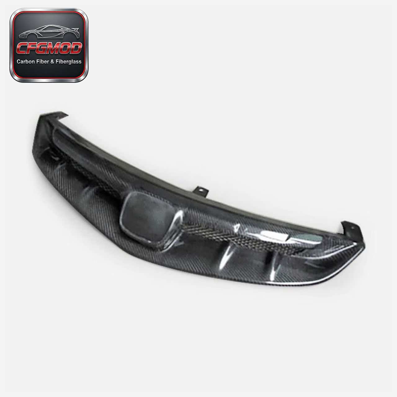 EVS Style Carbon Fiber Front Bumper Canards for Honda Civic FL5 Self-Adhesive Front Winglets Splitter Fins Tuning Parts — 9