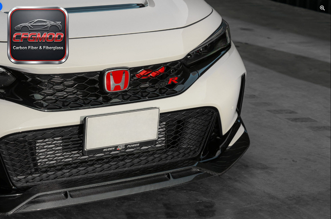AD Style Carbon Fiber Front Lip for Honda Civic FL5 Type R Front Bumper Splitter Spoiler Tuning Parts — 5