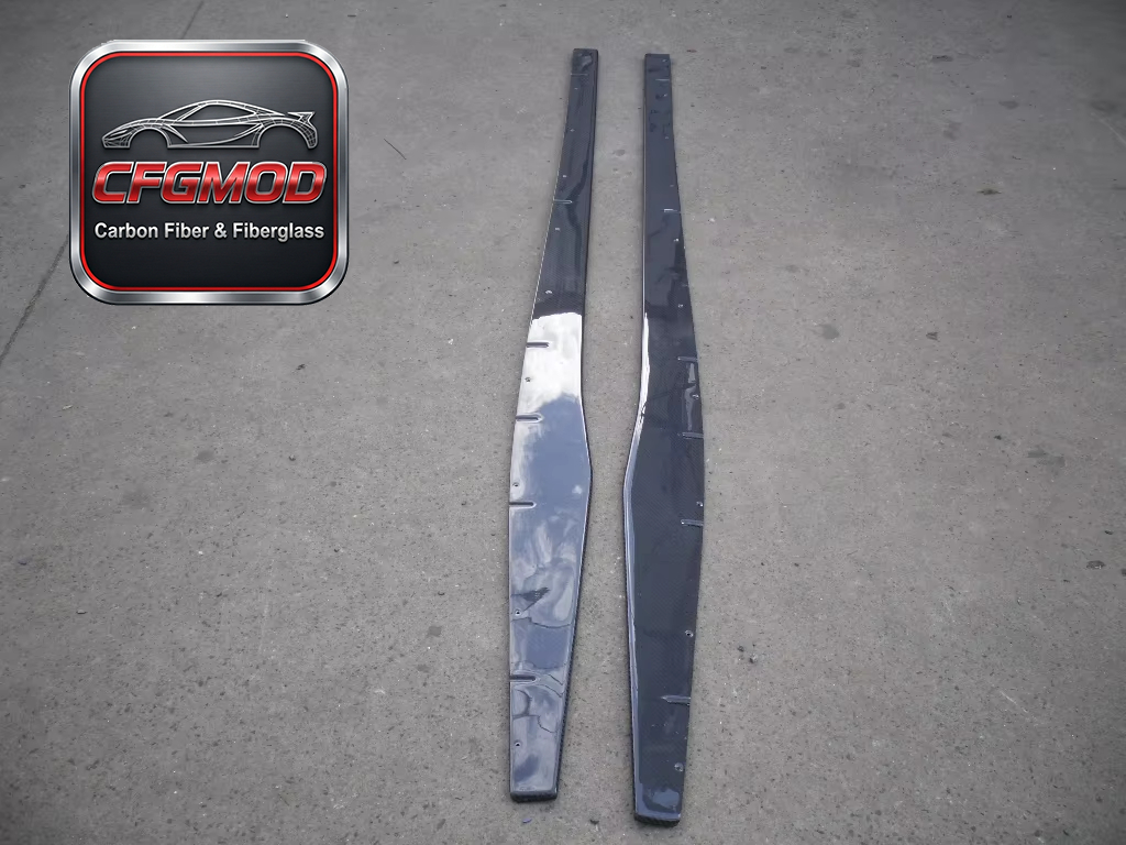 Full Carbon Side Skirts Extension Fit for 04-Gallardo LP550 LP560 LP 570 — 3