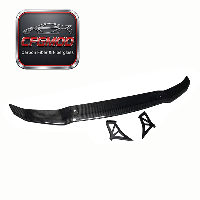 For Lamborghini Huracan LP580 LP610 Carbon Fiber Rear Wing Spoiler Aero Top Wing — 3