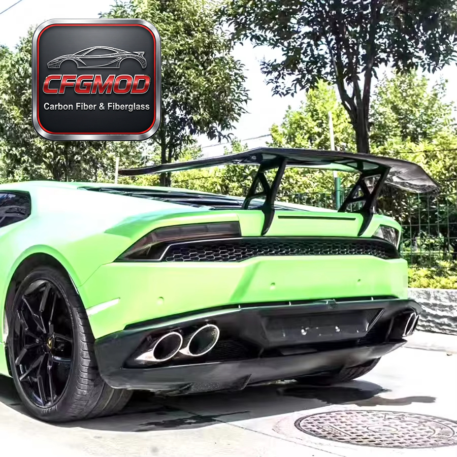 For Lamborghini Huracan LP610 LP580 DMC Style Carbon Fiber Rear Wing Spoiler Aero — 3