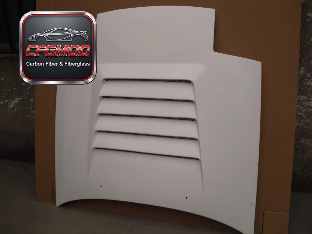 New White RX7 FC NI Bonnet Hood for RX7 FC Retrofit/Upgrade — 2