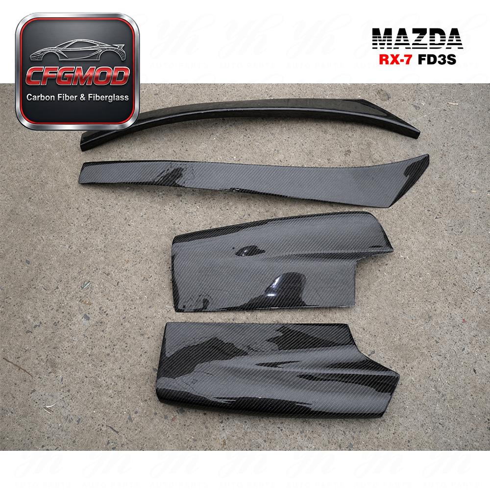 High Quality Bodykit for RX7 FD3S RE-Amemiya Rear Diffuser Addon and Blade — 5