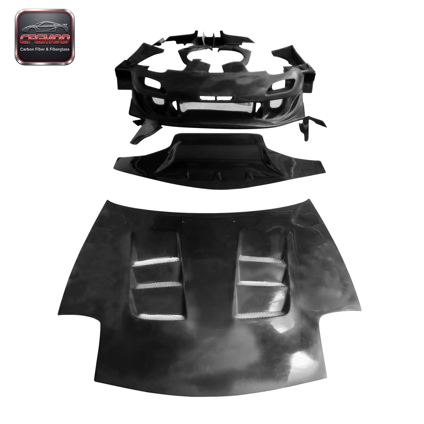 For 1992-1997 RX7 FD3S RE-GT Compete Set Body Kits FRP & CF — 2