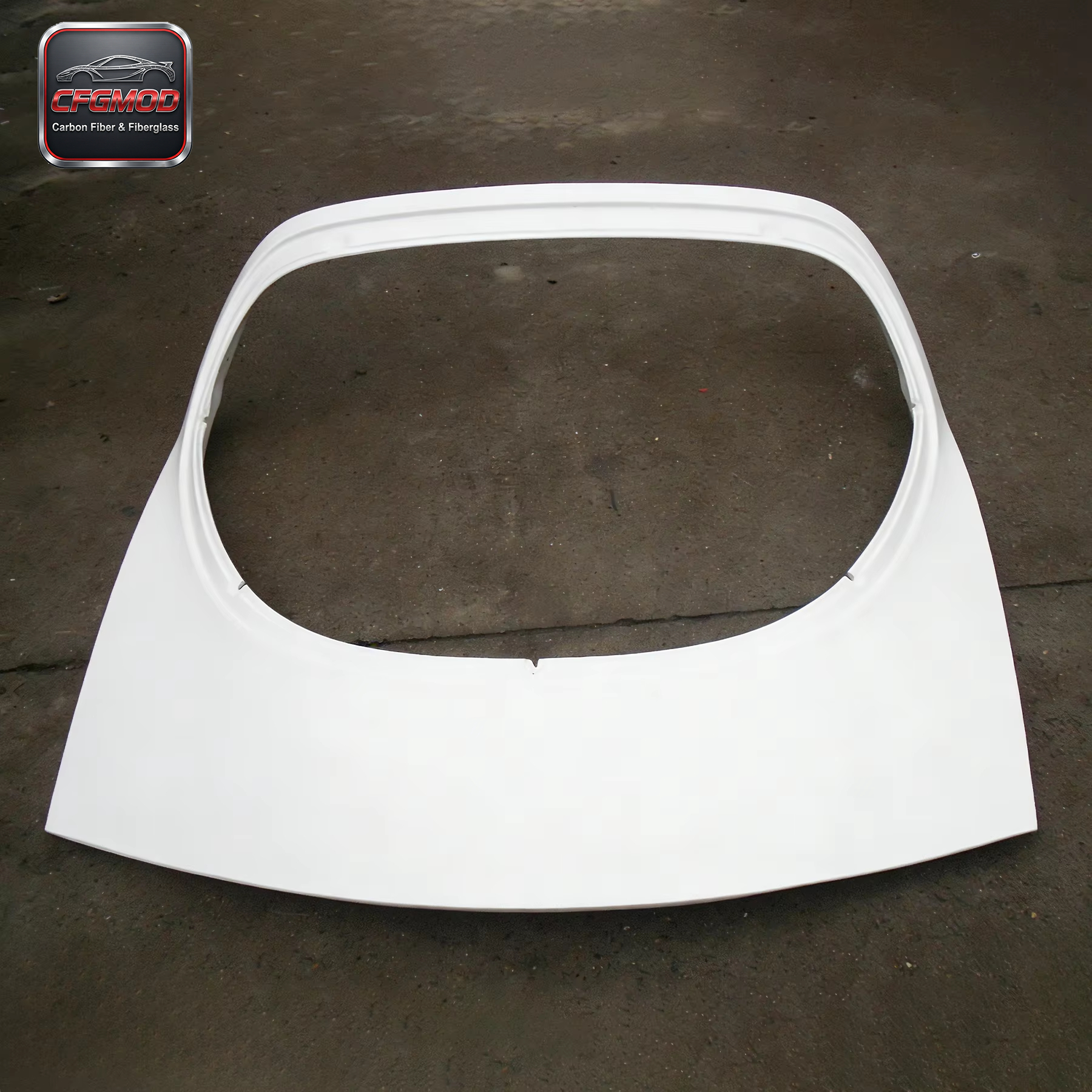 Glass Fiber Rear Hatch Trunk for 2000-2002 RX7 FD3S OEM Style High Quality Black & White Retrofit/Upgrade — 5