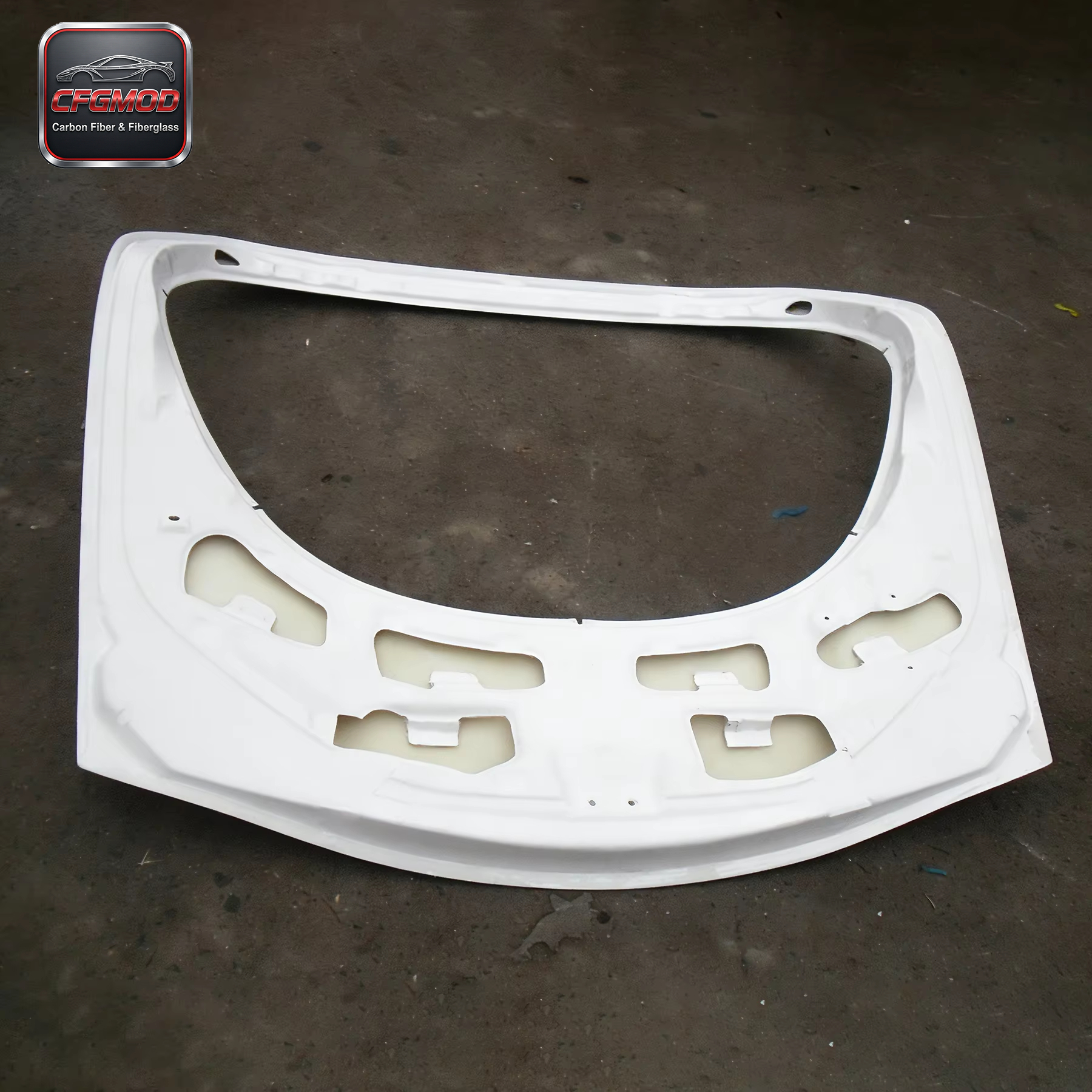 Glass Fiber Rear Hatch Trunk for 2000-2002 RX7 FD3S OEM Style High Quality Black & White Retrofit/Upgrade — 6
