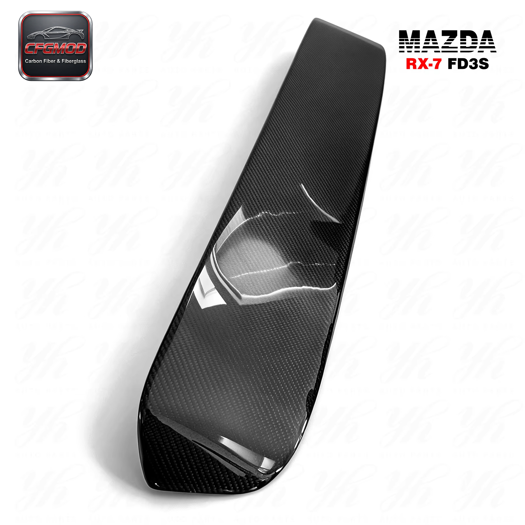 For 1992-1997 RX7 FD3S Origin Lab Style Roof Spoiler Carbon Fiber — 2