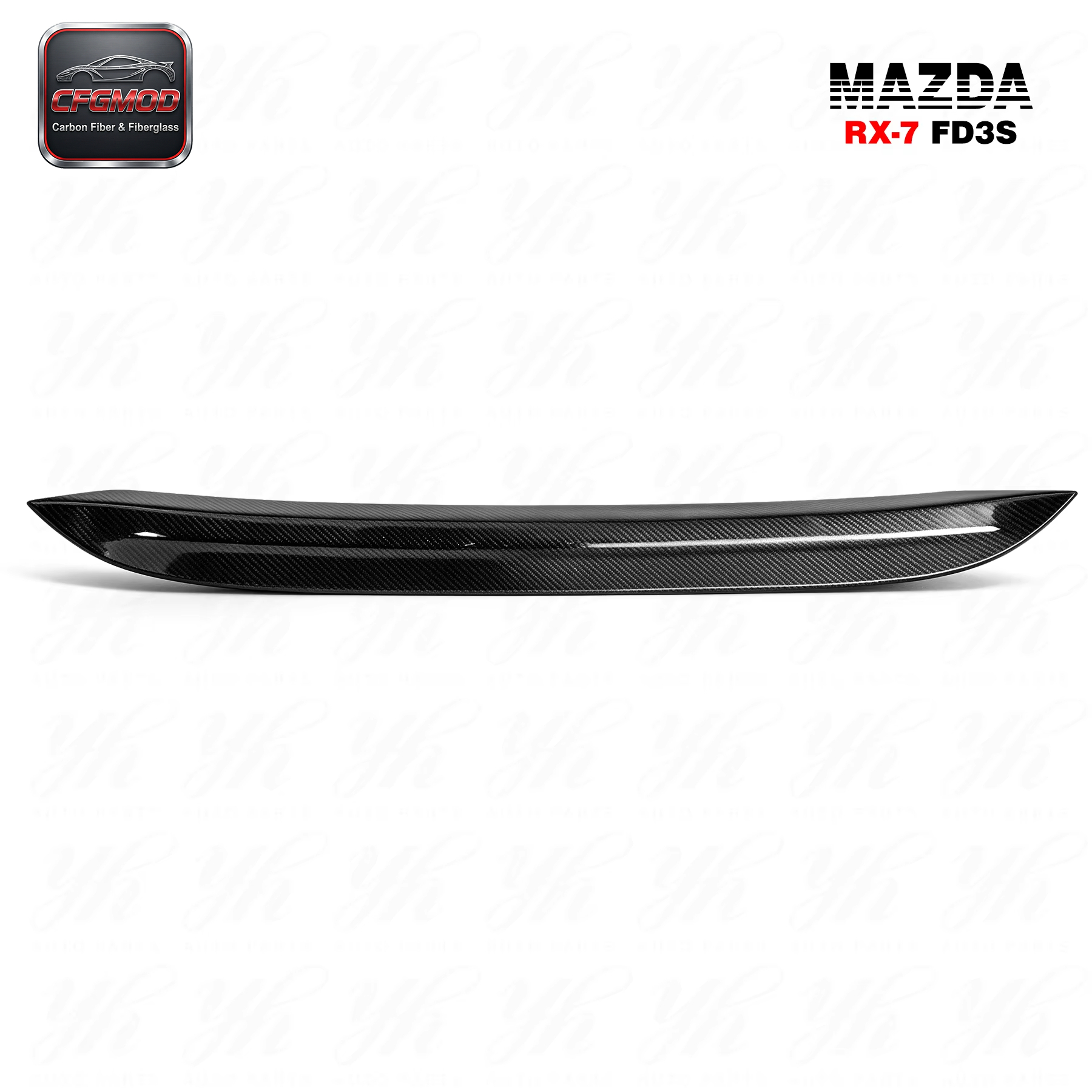 For 1992-1997 RX7 FD3S Origin Lab Style Roof Spoiler Carbon Fiber — 4