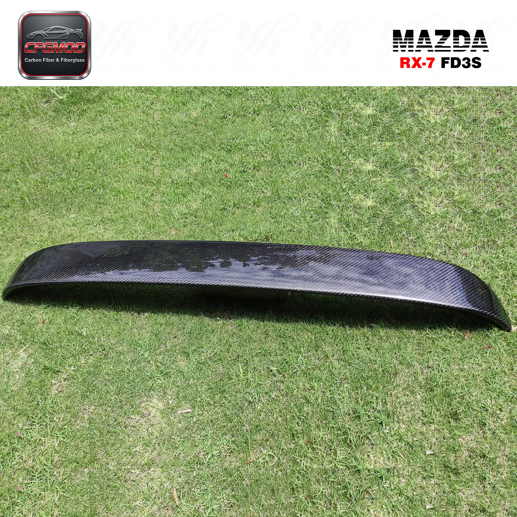 For 1992-1997 RX7 FD3S Origin Lab Style Roof Spoiler Carbon Fiber — 10