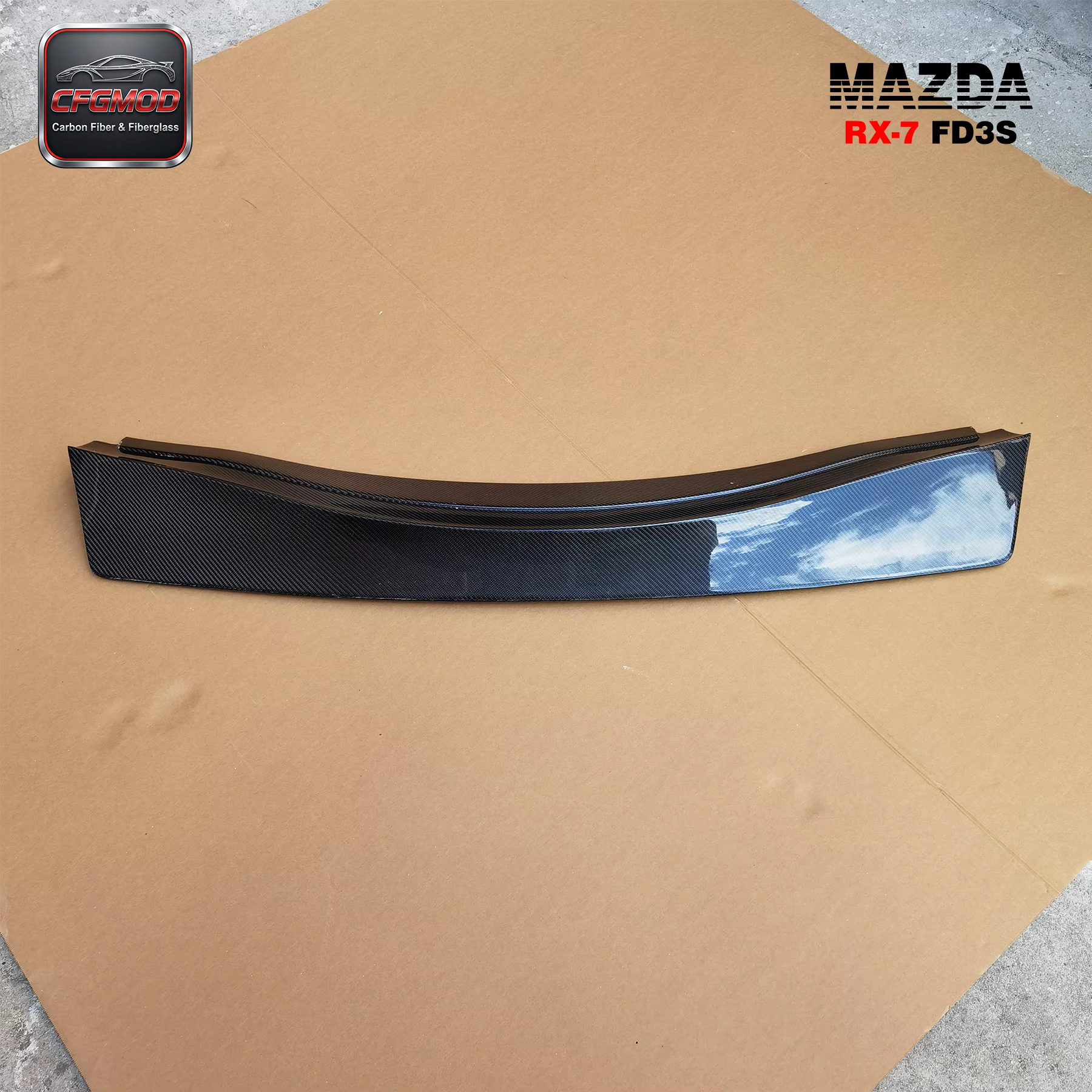 For 1992-1997 RX7 FD3S Rocket Bunny V2 Rear Trunk Spoiler Wing — 7