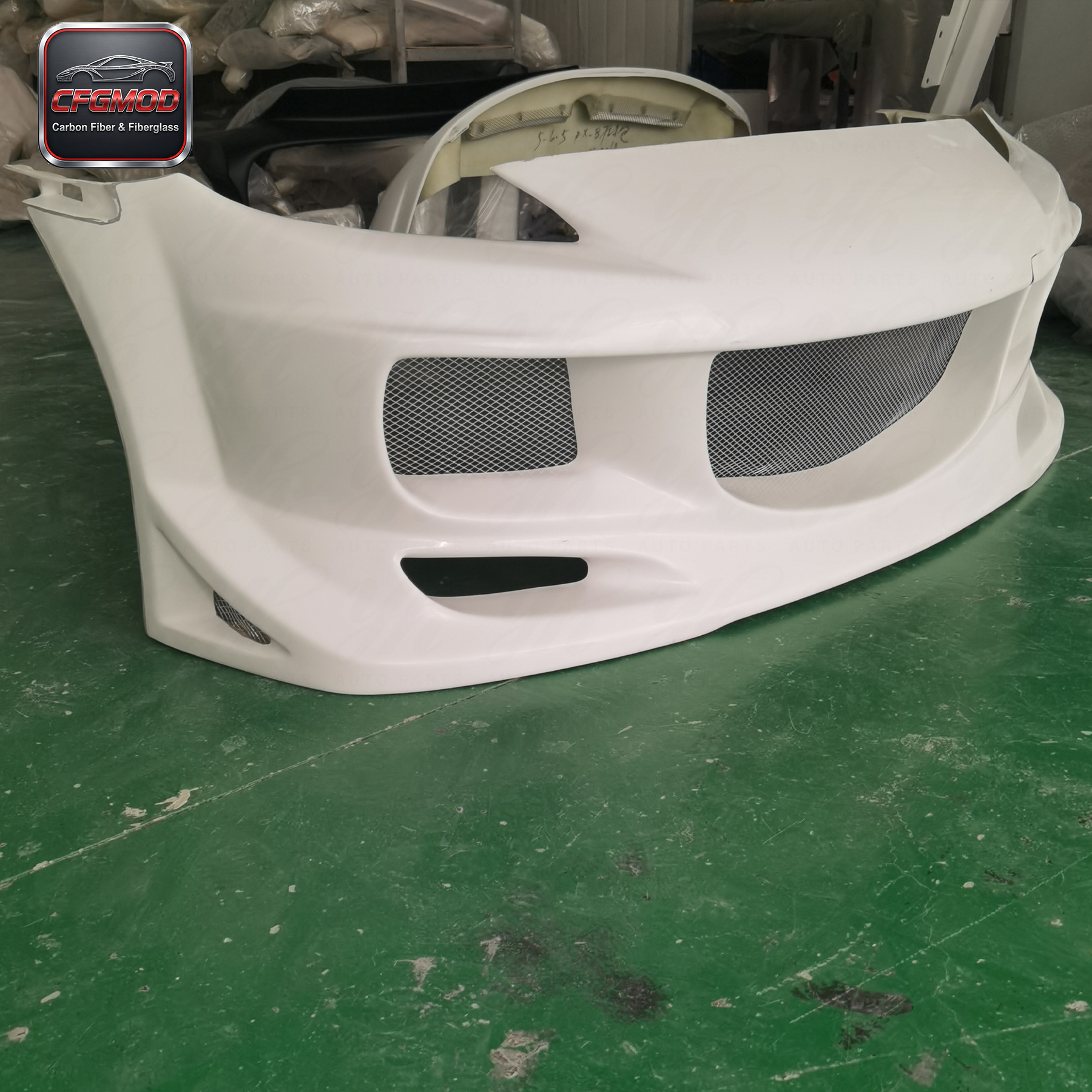 High-Quality Brand-new Benuine Fiberglass Front Bumper, Modified Auto Parts Compatible with RX-8 RX8 — 9