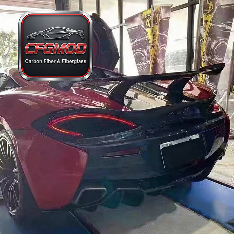 For McLaren 540C 570S Dry Carbon Fiber Rear Wing Spoiler — 4