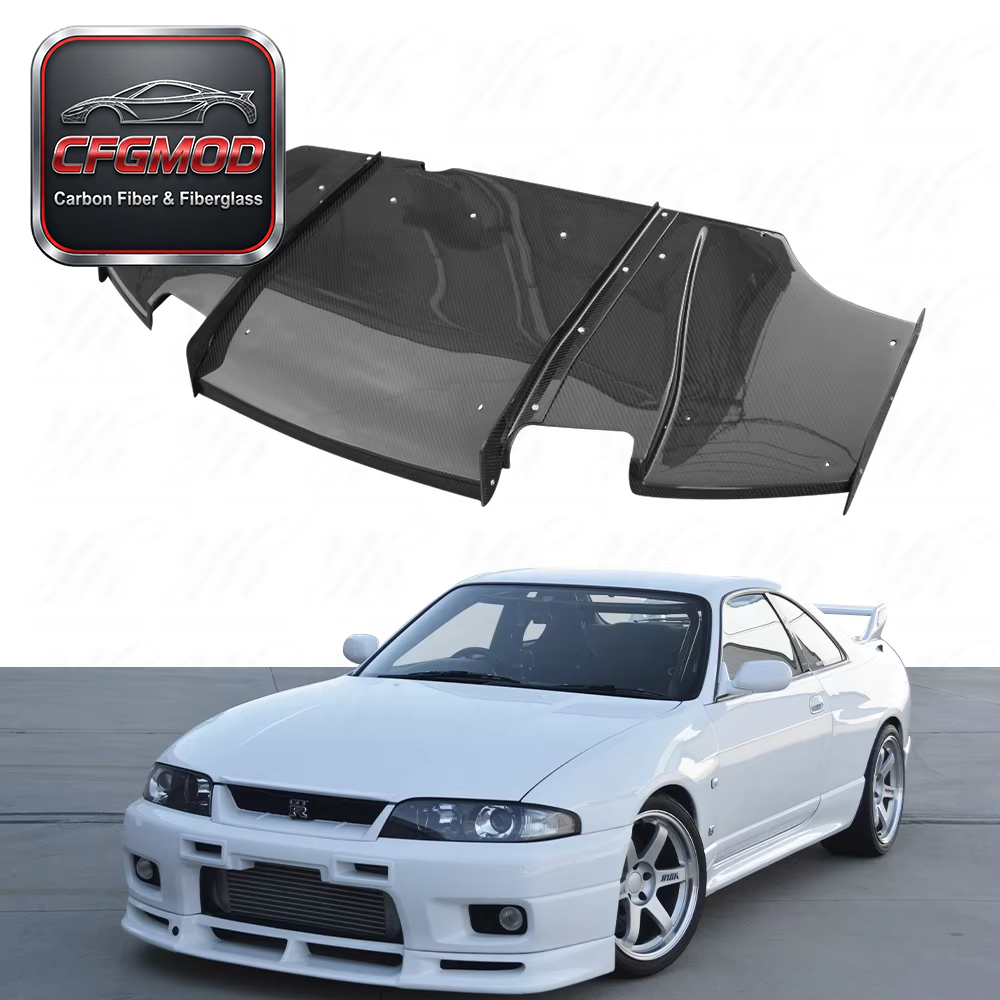 For EVO 10 EVO X Carbon Fiber Rear Diffuser — 1