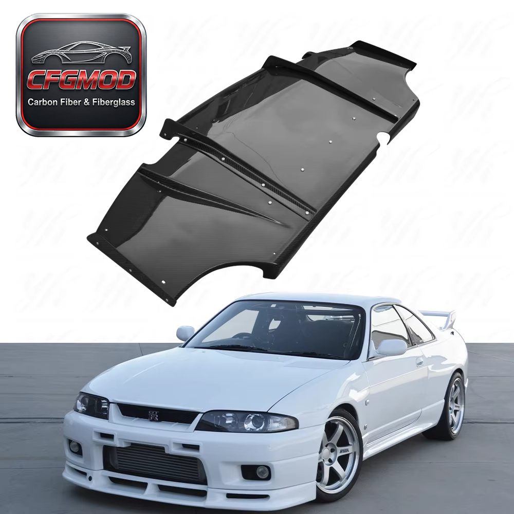 For EVO 10 EVO X Carbon Fiber Rear Diffuser — 2