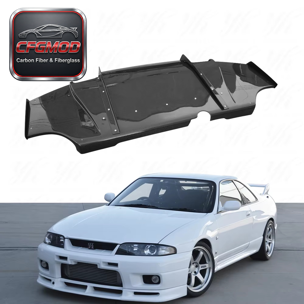 For EVO 10 EVO X Carbon Fiber Rear Diffuser — 3