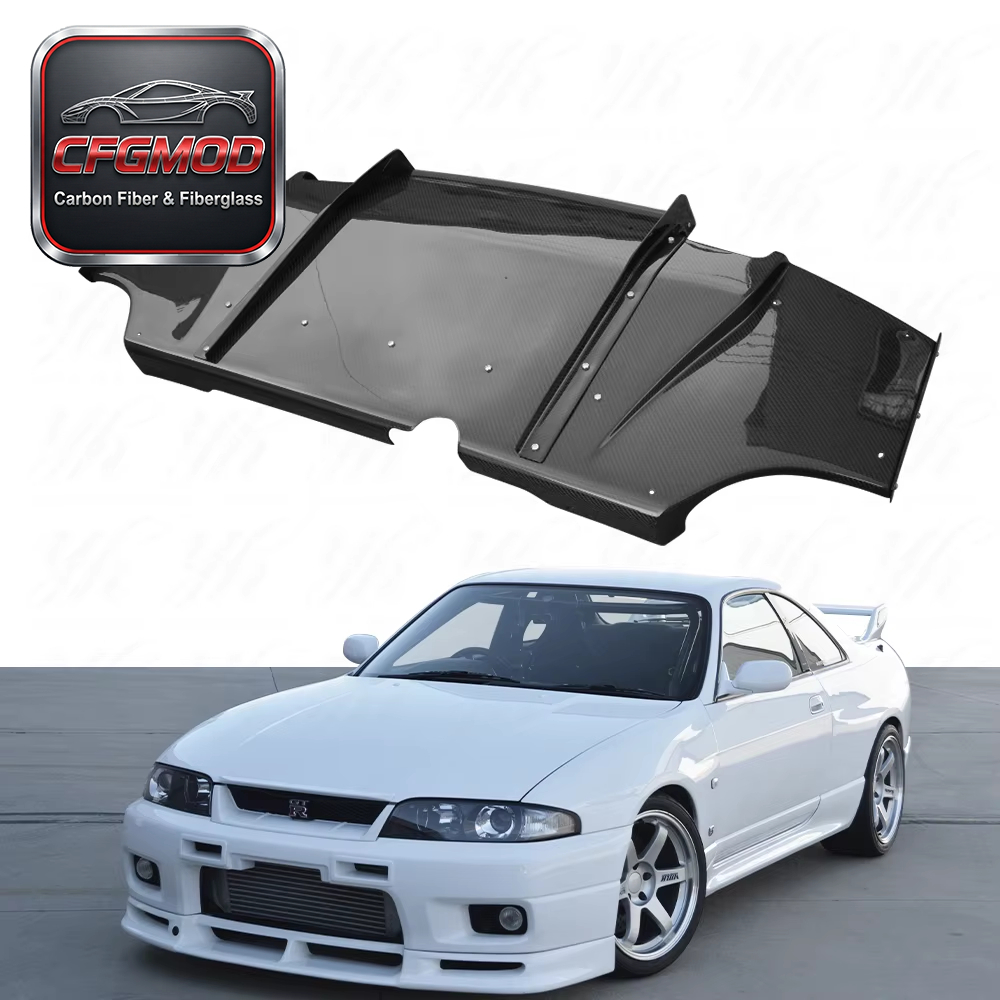 For EVO 10 EVO X Carbon Fiber Rear Diffuser — 4