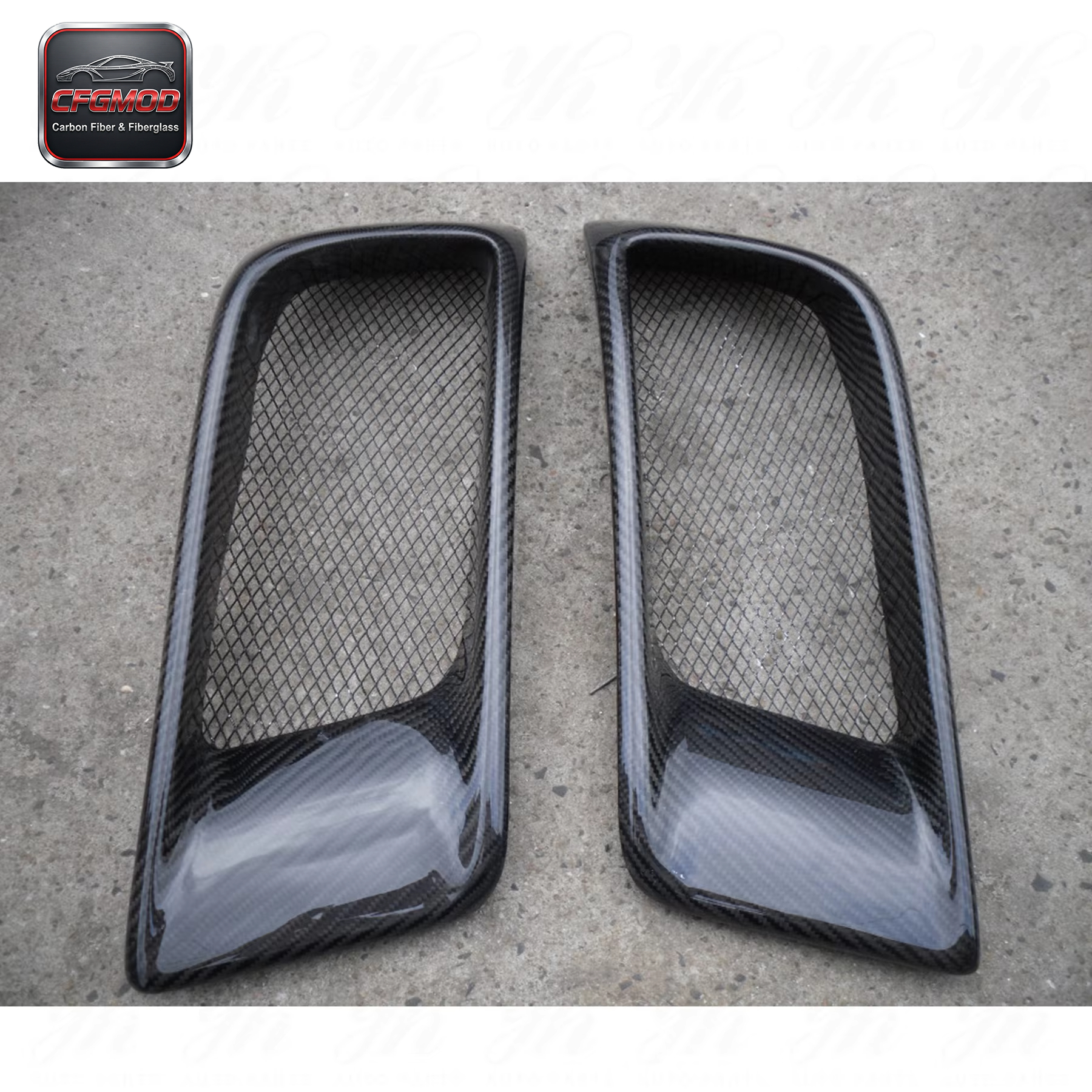 FOR 08-09 Evolution Evo X 10 Cz4a Carbon Fiber Ralliart Style Front Bumper Air Duct Intake Vent — 6