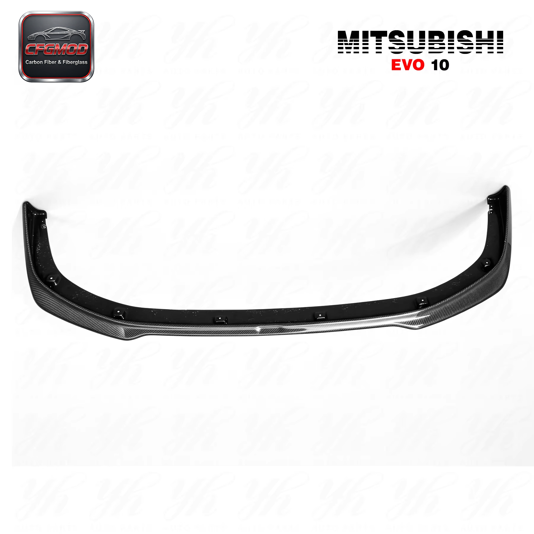 Black Carbon Fiber Front Lip Auto Parts for Evolution EVO10 with — 2