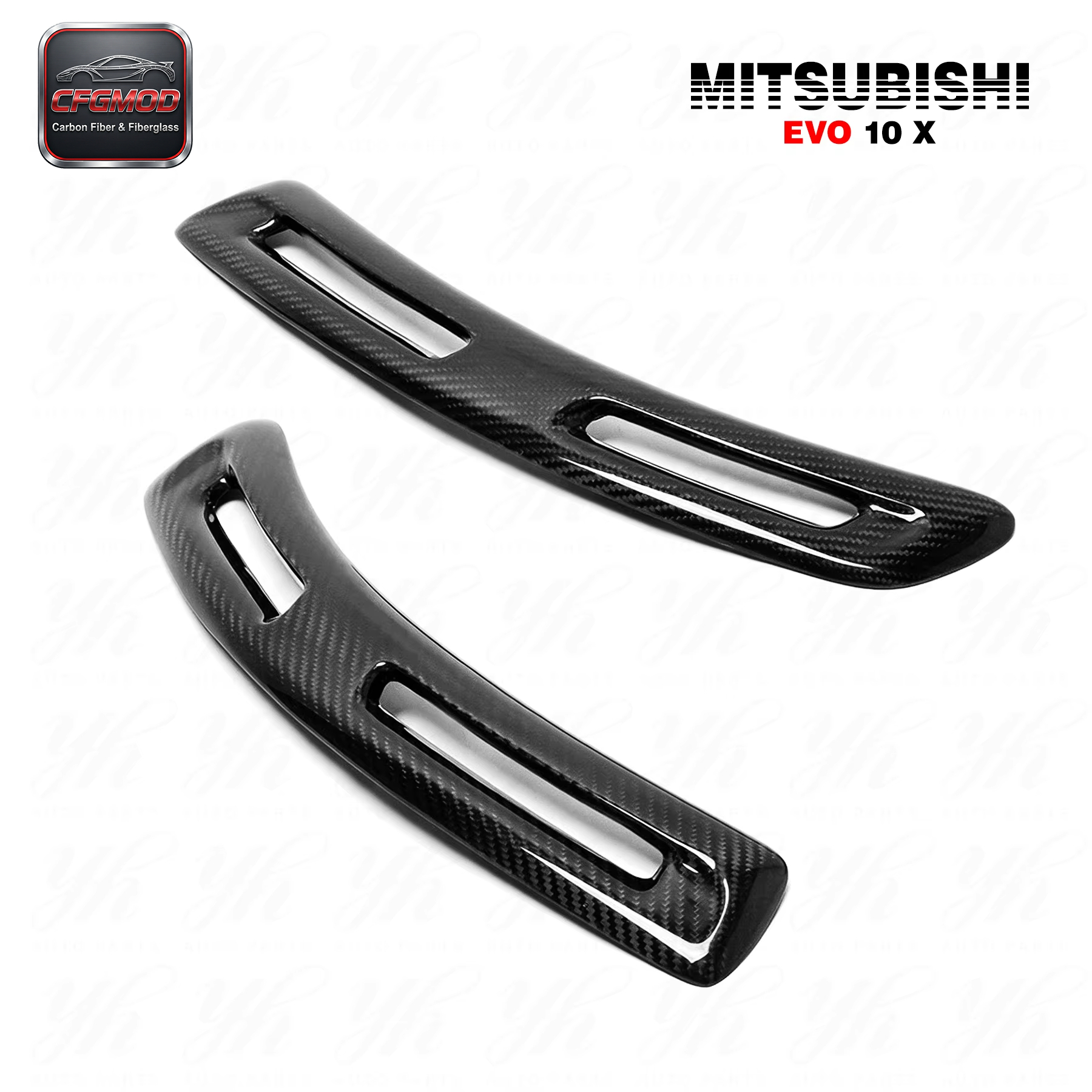 Carbon Fiber Evolution 10 EVO X FENDER VENTS (Pair) 2 Pcs CF — 2