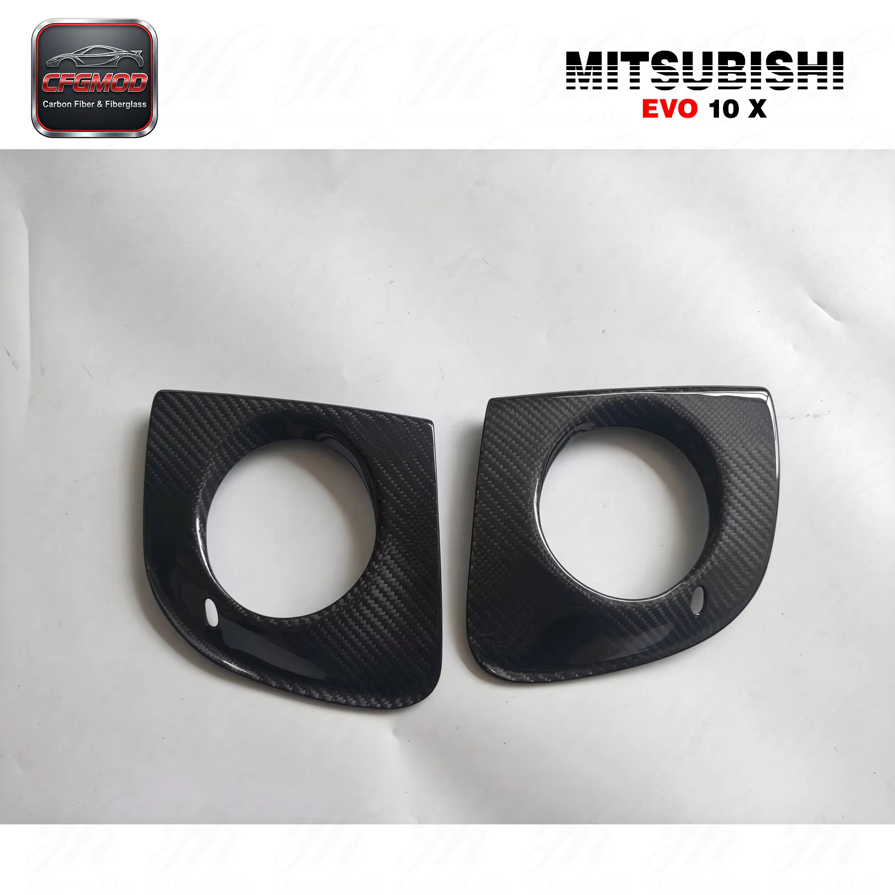Carbon Fiber Evolution 10 EVO X FOG LAMP COVER (pair) CF — 2