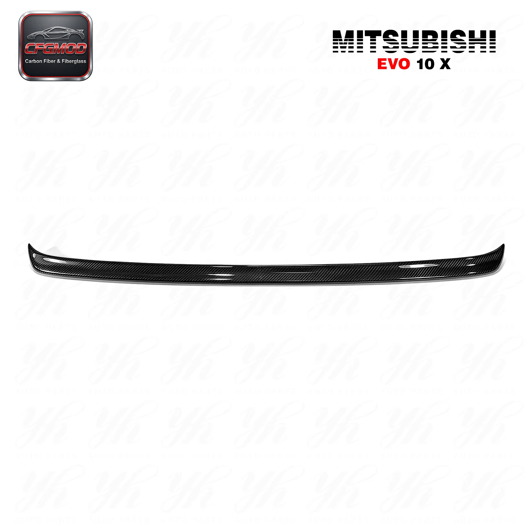 Evolution 10 EVO X Carbon Fiber Rear Single Deck GURNEY FLAP for Mitsubishi 7 Gen 2001-2010 — 2