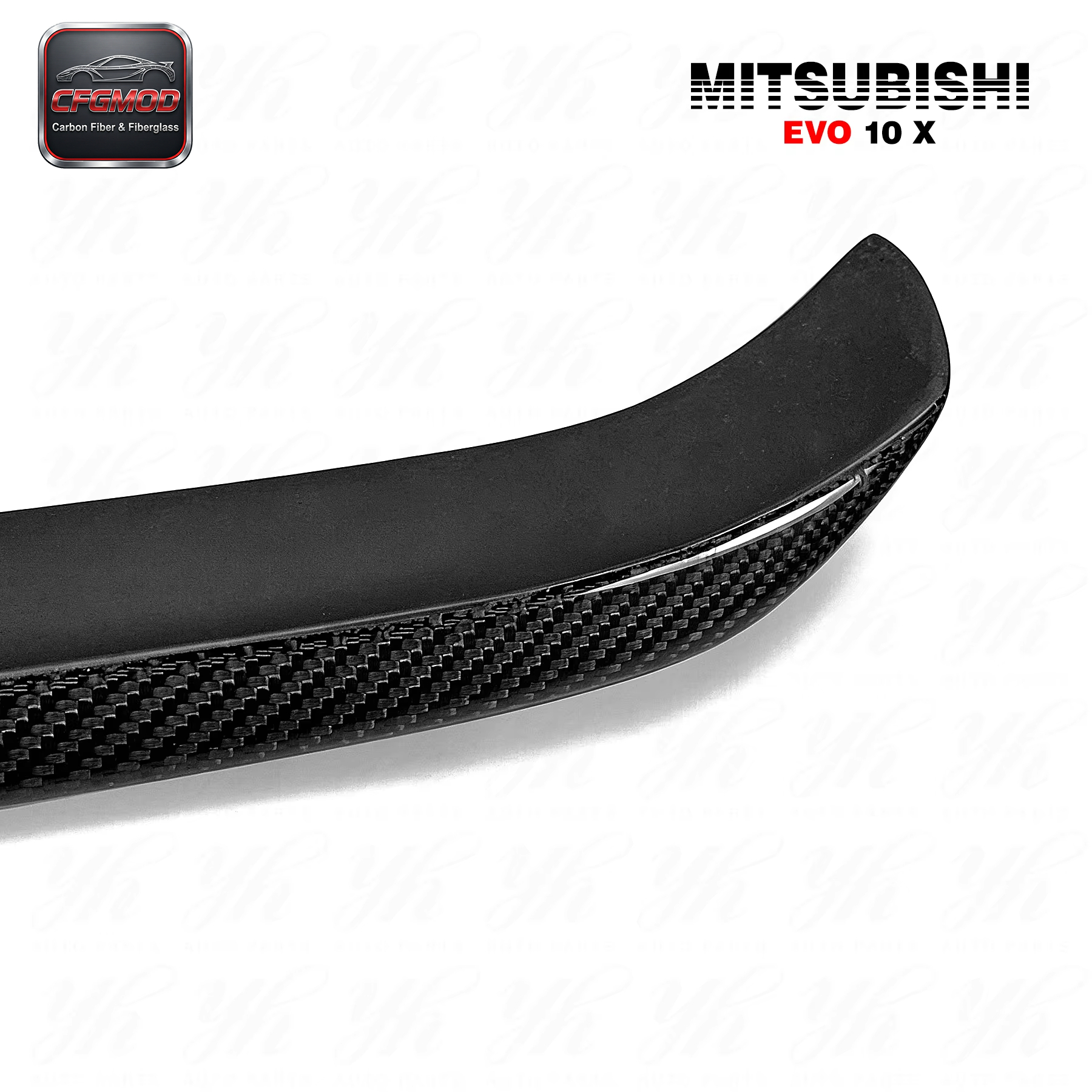 Evolution 10 EVO X Carbon Fiber Rear Single Deck GURNEY FLAP for Mitsubishi 7 Gen 2001-2010 — 8