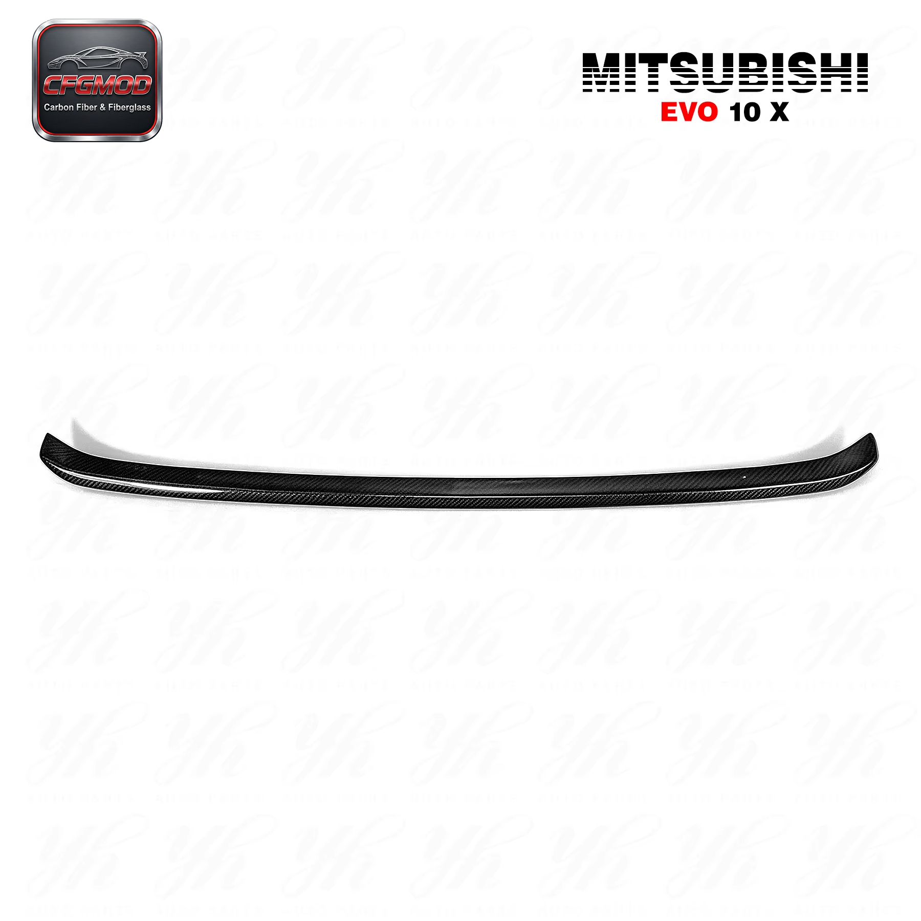Evolution 10 EVO X Carbon Fiber Rear Single Deck GURNEY FLAP for Mitsubishi 7 Gen 2001-2010 — 10