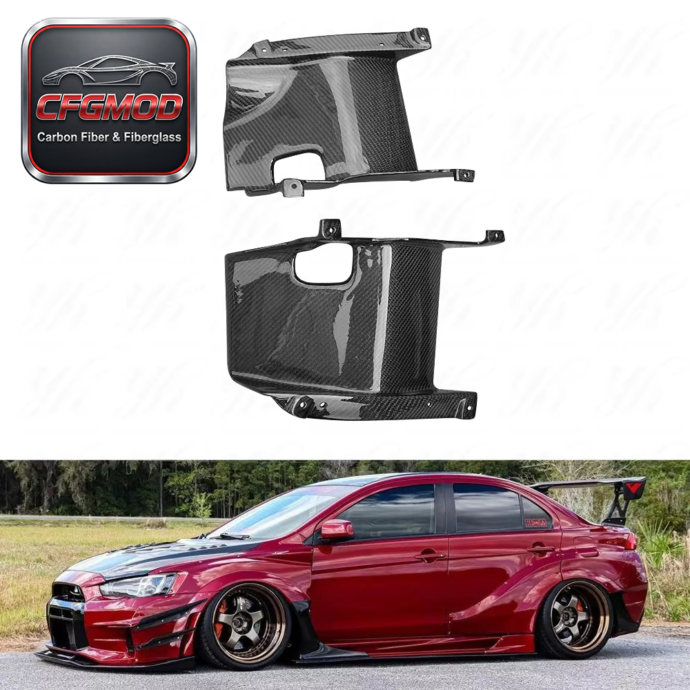 Lancer Evolution EVO X 10 Exhaust Heatshield CF Carbon Fiber-Black 100% Fitment Easy Installation High Quality 24/7 Support — 2